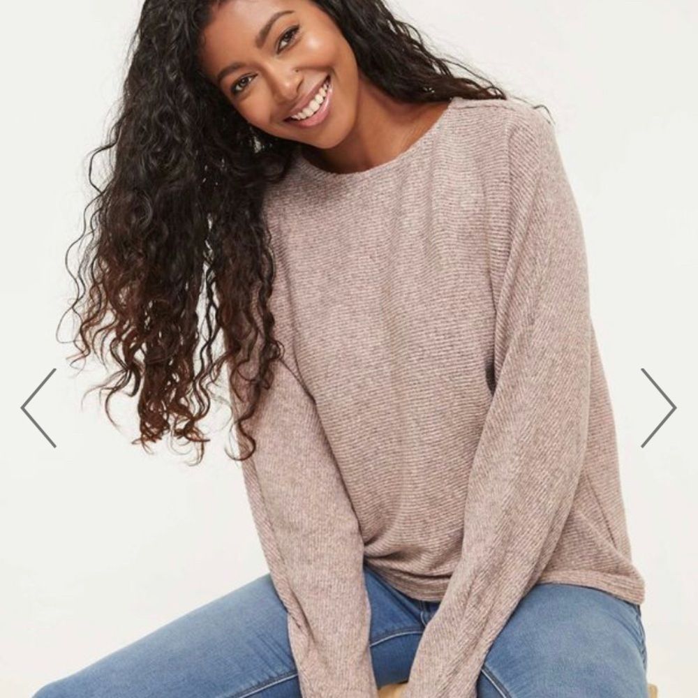 Ardene Knit Soft Ribbed Dolman Sweater